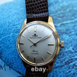 Montre-bracelet automatique vintage Jaeger-LeCoultre Asprey en or massif 9 ca