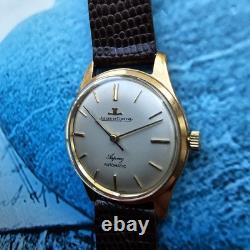 Montre-bracelet automatique vintage Jaeger-LeCoultre Asprey en or massif 9 ca