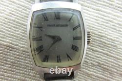 Montre-bracelet femme vintage Jaeger Lecoultre avec bracelet maille argent