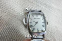 Montre-bracelet femme vintage Jaeger Lecoultre avec bracelet maille argent