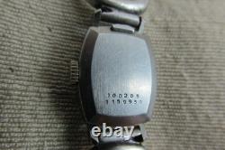 Montre-bracelet femme vintage Jaeger Lecoultre avec bracelet maille argent