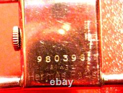 Montre de dame Jaeger Lecoultre. Modèle étrier siglé Hermès, bracelet argent