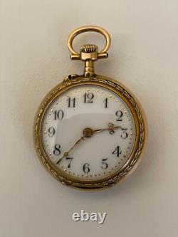 Montre de gousset (ou savonette) OR mouvement LECOULTRE numerotée poids 20 gr