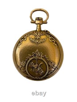 Montre de gousset (ou savonette) OR mouvement LECOULTRE numerotée poids 20 gr