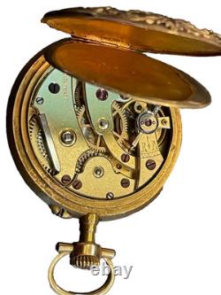 Montre de gousset (ou savonette) OR mouvement LECOULTRE numerotée poids 20 gr
