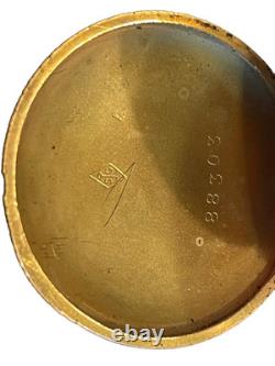 Montre de gousset (ou savonette) OR mouvement LECOULTRE numerotée poids 20 gr