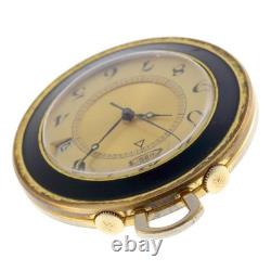 Montre de poche JAEGER-LECOULTRE MEMOVOX 11003 manuelle cal. K911 plaqué or un Montre de poche JAEGER-LECOULTRE MEMOVOX 11003 manuelle cal. K911 plaqué or un