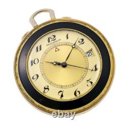 Montre de poche JAEGER LECOULTR MEMOVOX 11003 manuelle cal. K911 plaqué or