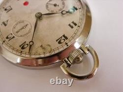 Montre de poche LeCoultre 8 jours réserve de marche Power indicator 8 days 1930s