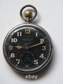 Montre de poche militaire antique de la Seconde Guerre mondiale JAEGER