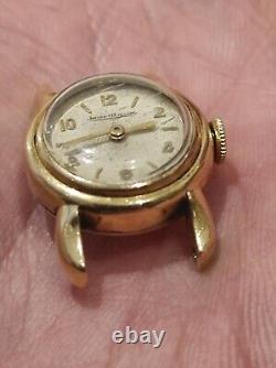 Montre femme vintage Jaeger Lecoultre en or jaune 18 K