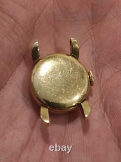 Montre femme vintage Jaeger Lecoultre en or jaune 18 K