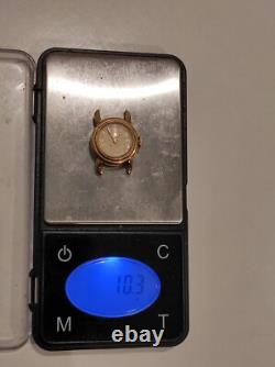 Montre femme vintage Jaeger Lecoultre en or jaune 18 K