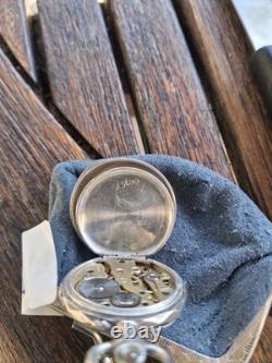 Montre gousset / de col ancienne en ARGENT MASSIF Mouvement LeCoultre fonction
