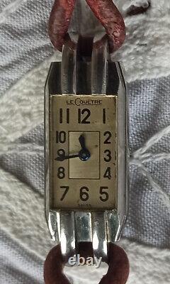 Montre jeager lecoultre baguette gravée sur le fond 1938. Mouvt. À réviser