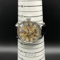 Montre mécanique à remontage manuel LeCoultre Convert Full Squelette cadran