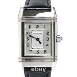 Montre pour femme JAEGER LECOULTRE Reverso Duet 266.8.44 cadran argenté diama
