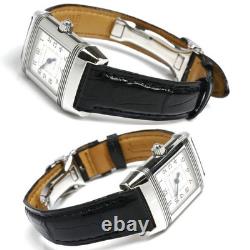 Montre pour femme JAEGER LECOULTRE Reverso Duet 266.8.44 cadran argenté diama