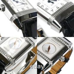Montre pour femme JAEGER LECOULTRE Reverso Duet 266.8.44 cadran argenté diama
