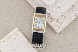 Montre pour femme Jaeger LeCoultre Reverso acier/or à remontage manuel réf. Q