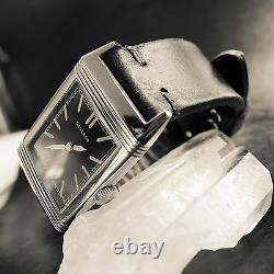 Müller & Son Cordovan cuir 20 mm Marron Bracelet Montre pour Jaeger-LeCoultre Reverso