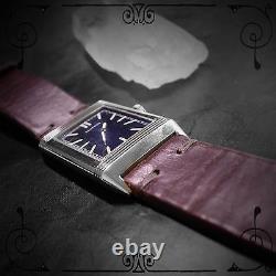 Müller & Son Cordovan cuir 20 mm Marron Bracelet Montre pour Jaeger-LeCoultre Reverso