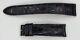 OEM Jaeger Lecoultre Véritable Alligator Noir Bracelet Montre Cuir 19/16mm