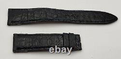 OEM Jaeger Lecoultre Véritable Alligator Noir Bracelet Montre Cuir 19/16mm 67+