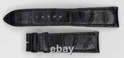 OEM Jaeger Lecoultre Véritable Alligator Noir Bracelet Montre Cuir 21/18mm