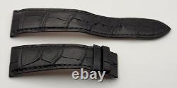 OEM Jaeger Lecoultre Véritable Alligator Noir Bracelet Montre Cuir 21/18mm 74+