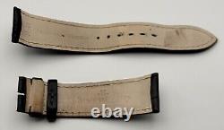 OEM Jaeger Lecoultre Véritable Alligator Noir Bracelet Montre Cuir 21/18mm 74+
