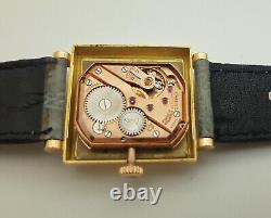 Omega Square En Or 18K A Remontage Manuel Cal. 302 De 1958