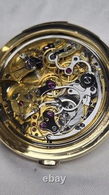 POKET/Or 18K Mouvement Lecoultre Chrono/Répétition Minute LIRE DESCRIPTION