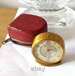 Petit Réveil Voyage Jaeger Mécanique Ancien Old Collection Watch Montre Suisse