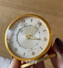 Petit Réveil Voyage Jaeger Mécanique Ancien Old Collection Watch Montre Suisse