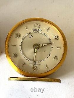 Petit Réveil Voyage Jaeger Mécanique Ancien Old Collection Watch Montre Suisse