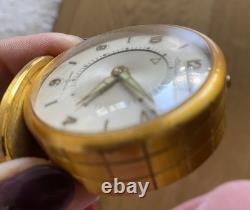 Petit Réveil Voyage Jaeger Mécanique Ancien Old Collection Watch Montre Suisse