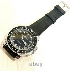 Plongeur homme 76 Ohed Jaeger-Lecoultre argent noir vintage remontage