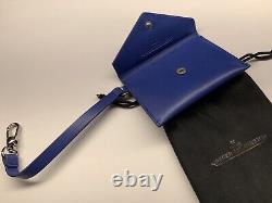 Porte-clés jaeger lecoultre bleu cuir véritable porte-clés article rare