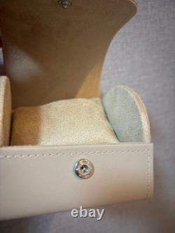 Présentoir de montre JAEGER-LECOULTRE authentique beige pour montre-bracelet r#