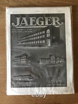 Publicité JAEGER LE-COULTRE Commercial Atmos Factory Vintage 1932 Montres