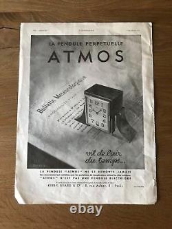 Publicité Jaeger le-Coultre Commercial Atmos Vintage 1932 Watches Montres
