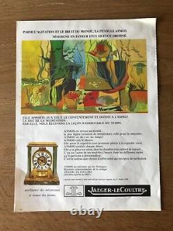 Publicité Jaeger le-Coultre Commercial Atmos Vintage Watches Montres