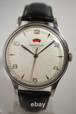 RARE JAEGER-LECOULTRE RESERVE DE MARCHE EN ACIER, 37 mm, AUTOMATIQUE