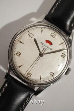 RARE JAEGER-LECOULTRE RESERVE DE MARCHE EN ACIER, 37 mm, AUTOMATIQUE