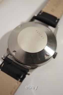 RARE JAEGER-LECOULTRE RESERVE DE MARCHE EN ACIER, 37 mm, AUTOMATIQUE