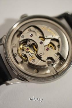 RARE JAEGER-LECOULTRE RESERVE DE MARCHE EN ACIER, 37 mm, AUTOMATIQUE