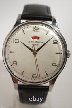 RARE JAEGER-LECOULTRE RESERVE DE MARCHE EN ACIER, OVERSIZE 37 mm, AUTOMATIQUE