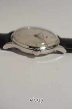 RARE JAEGER-LECOULTRE RESERVE DE MARCHE EN ACIER, OVERSIZE 37 mm, AUTOMATIQUE
