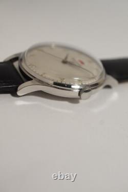 RARE JAEGER-LECOULTRE RESERVE DE MARCHE EN ACIER, OVERSIZE 37 mm, AUTOMATIQUE
